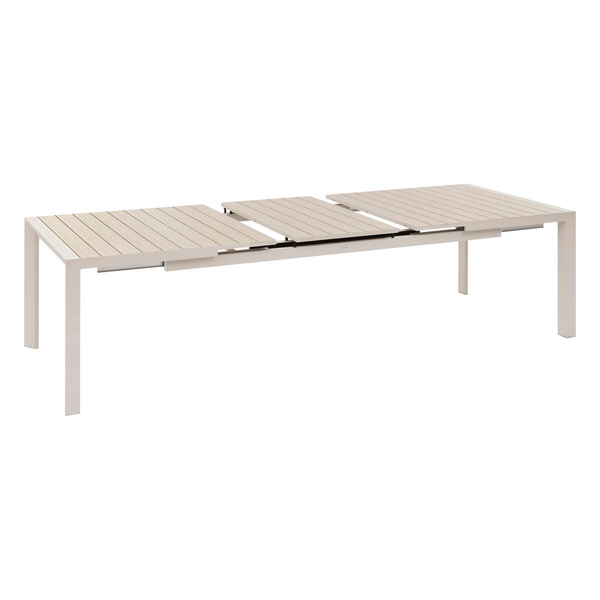 TABLE EVASION RALLONGE AUTOMATIQUE LIN ARGILE 10 PLACES