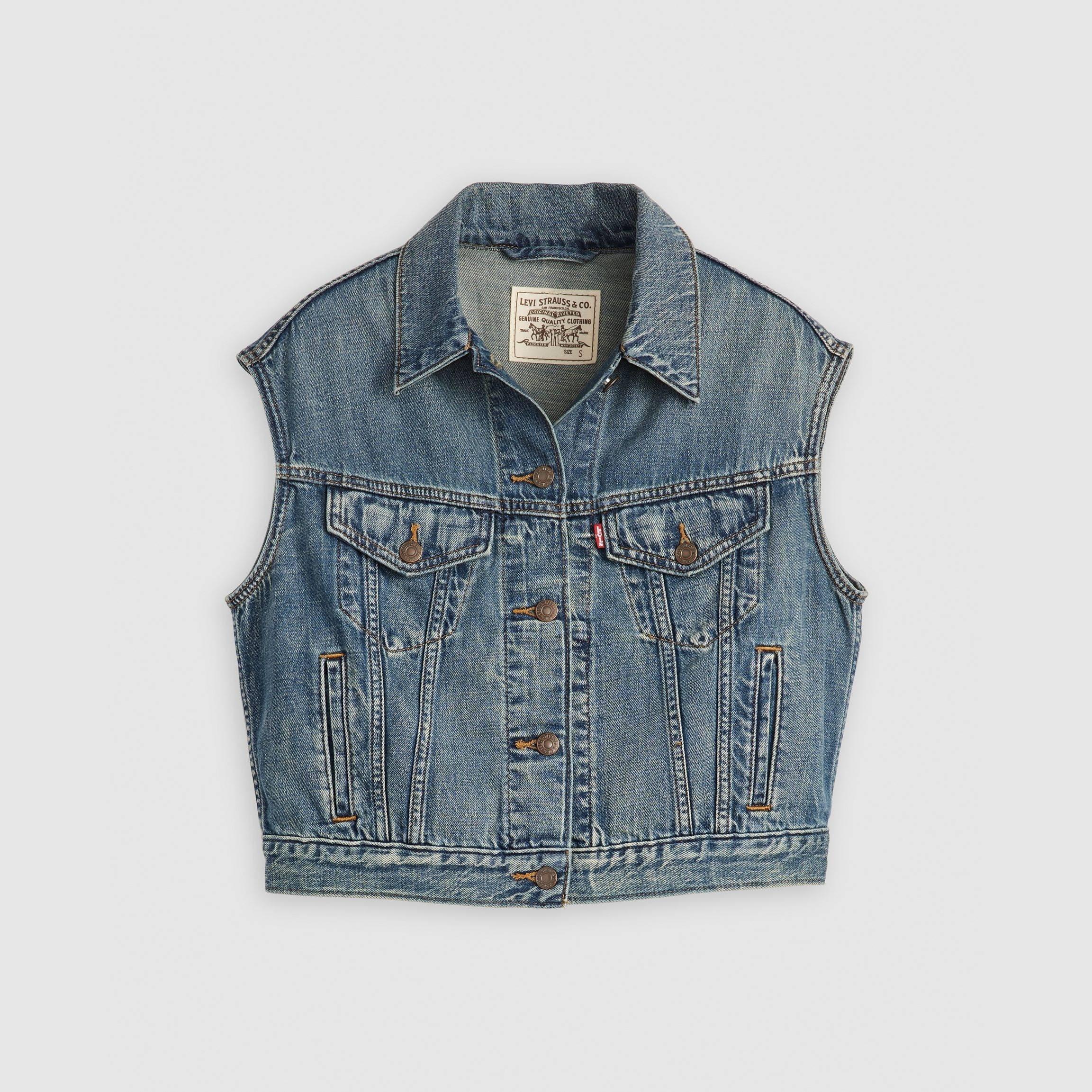 Levis Levis Shrunken 90s Vest Stop Flaxing