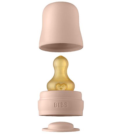 BIBS Flaschensauger Set - 5 Teile - Slow Flow - Naturgummi - Blu