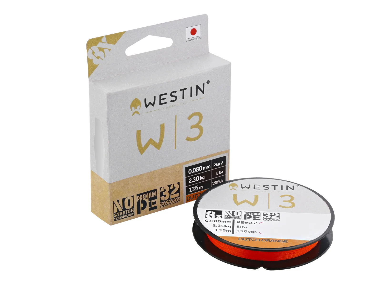Westin W3 8 Braid 135m Dutch Orange
