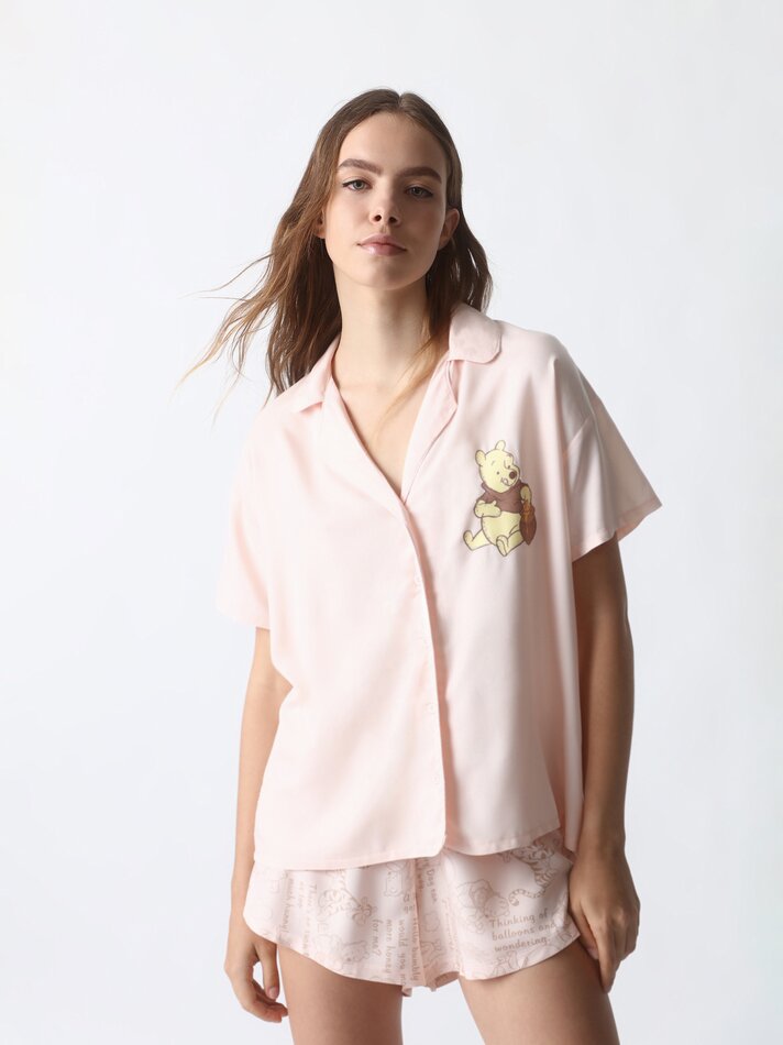 Conjunto de pijama Winnie the Pooh ©DS - Rosa Nude