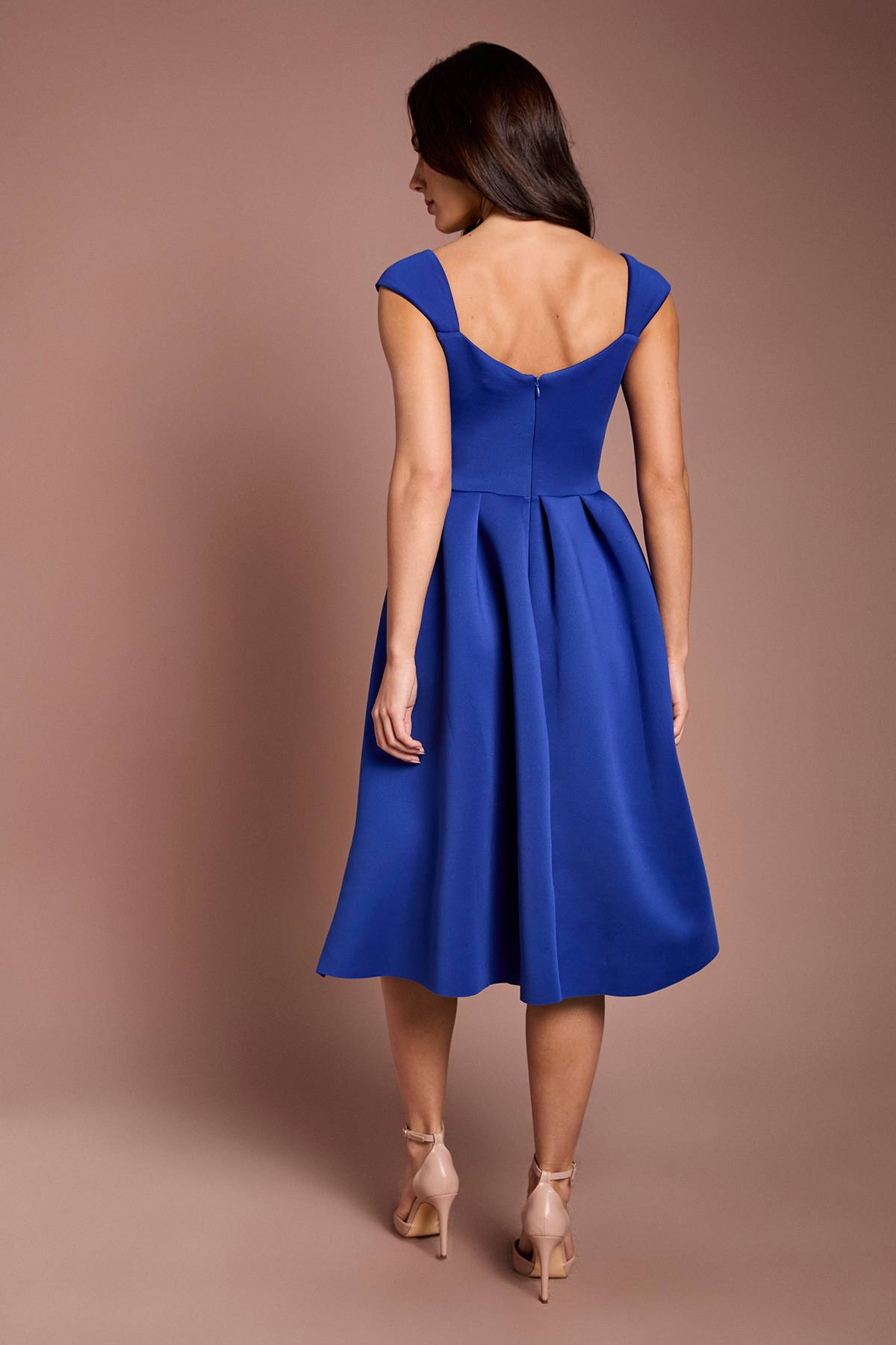Coast Robe Midi En Scuba À Encolure Cœur