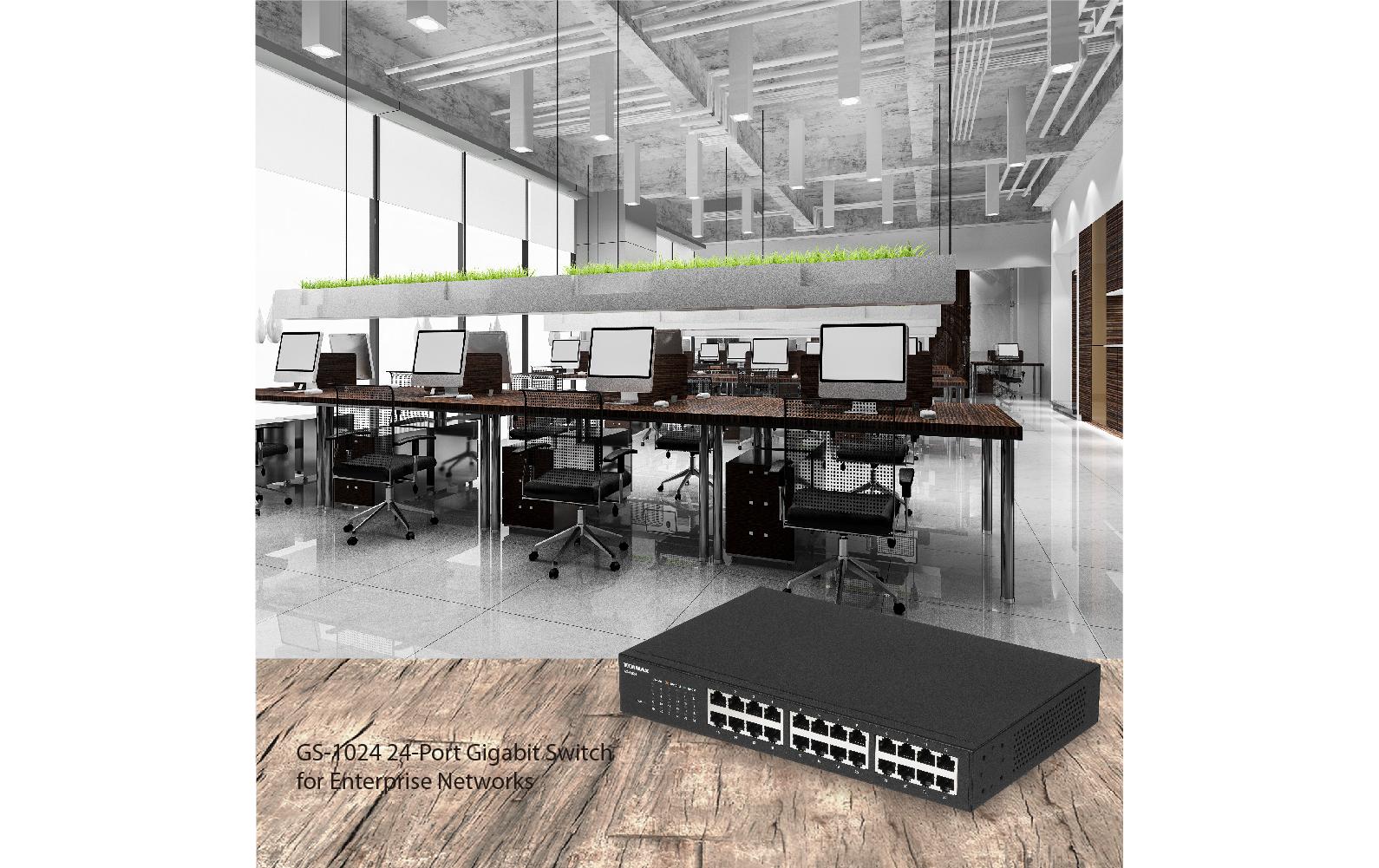 Switch GS-1024 24 Port<br>24-Port Gigabit Switch