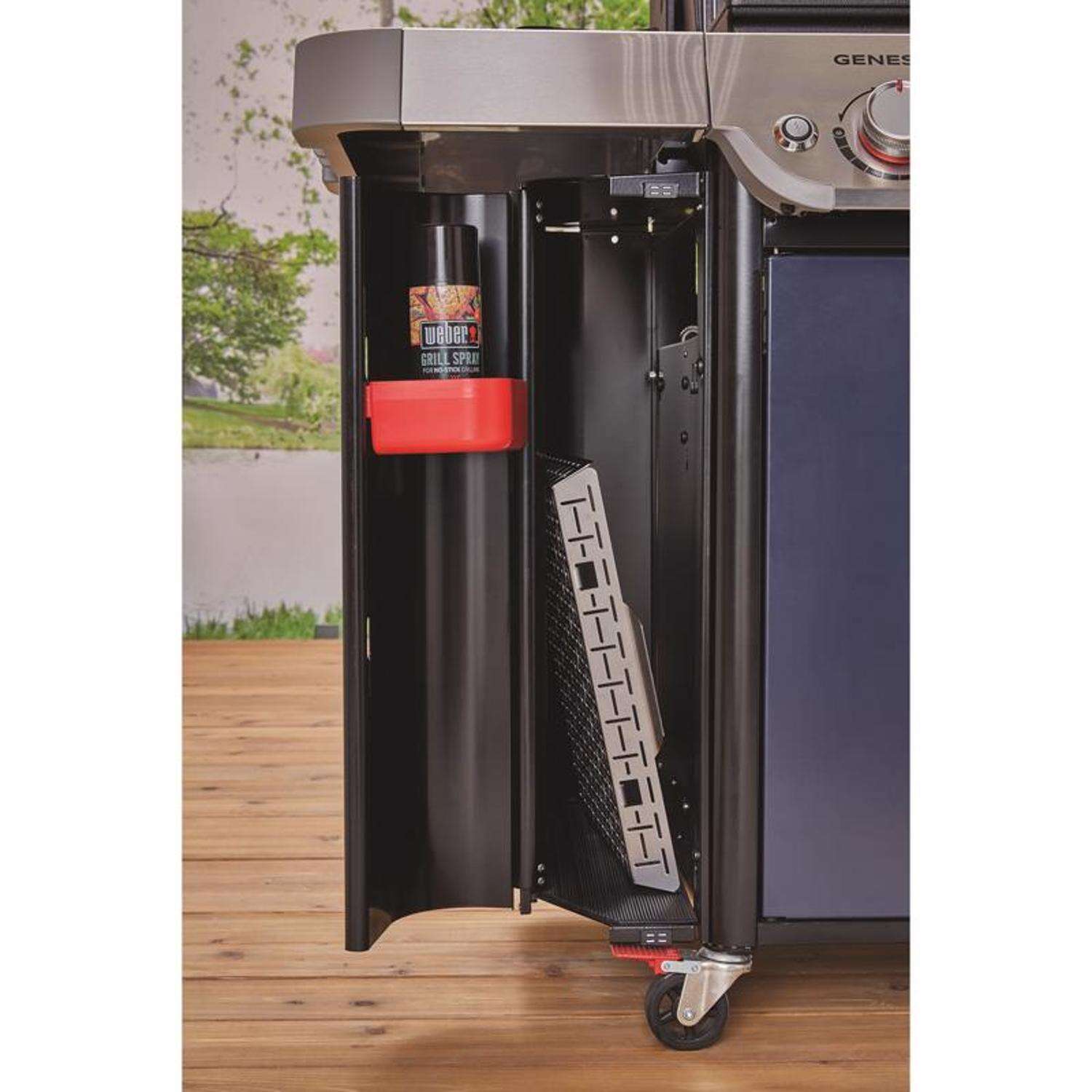 Churrasqueira a gás propano Weber Genesis SA-E-330 com 3 queimadores, cor índigo.