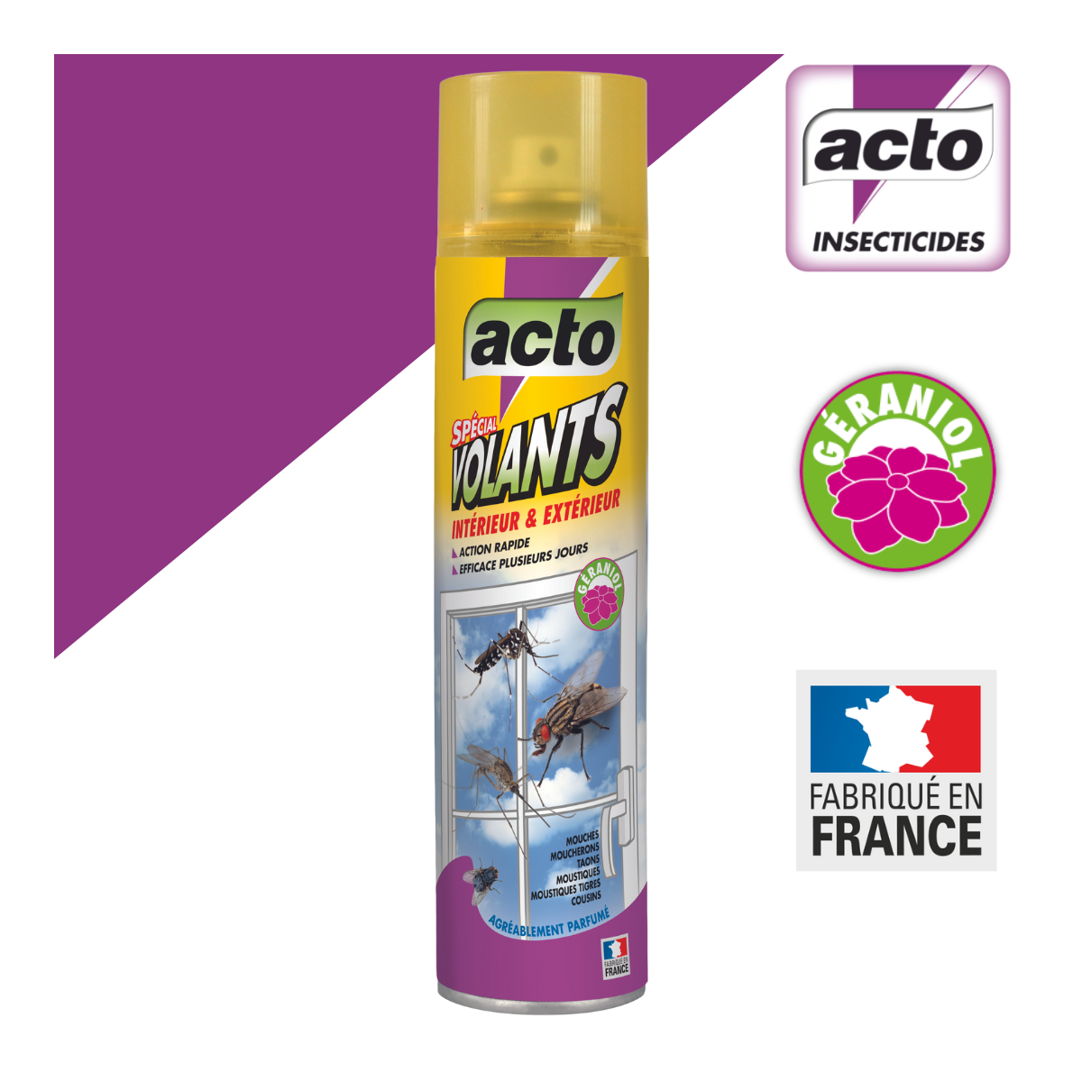 Acto spécial volants intérieur et extérieur - aérosol de 400 ml