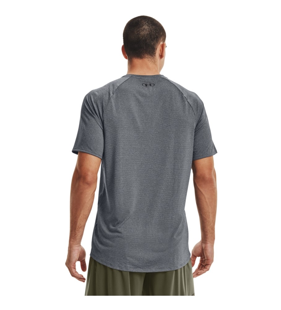 Camiseta de manga curta texturizada Under Armour UA Tech 2.0, cinza