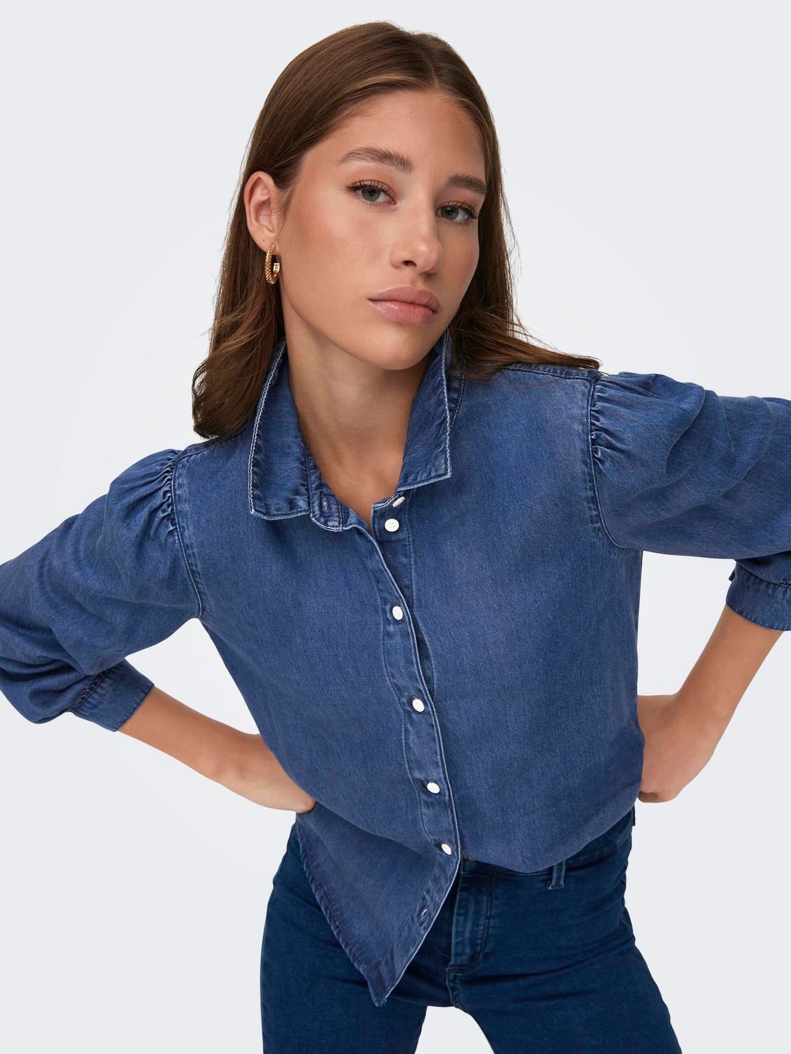 ONLBILLIE Jeanshemd Medium Blue Denim