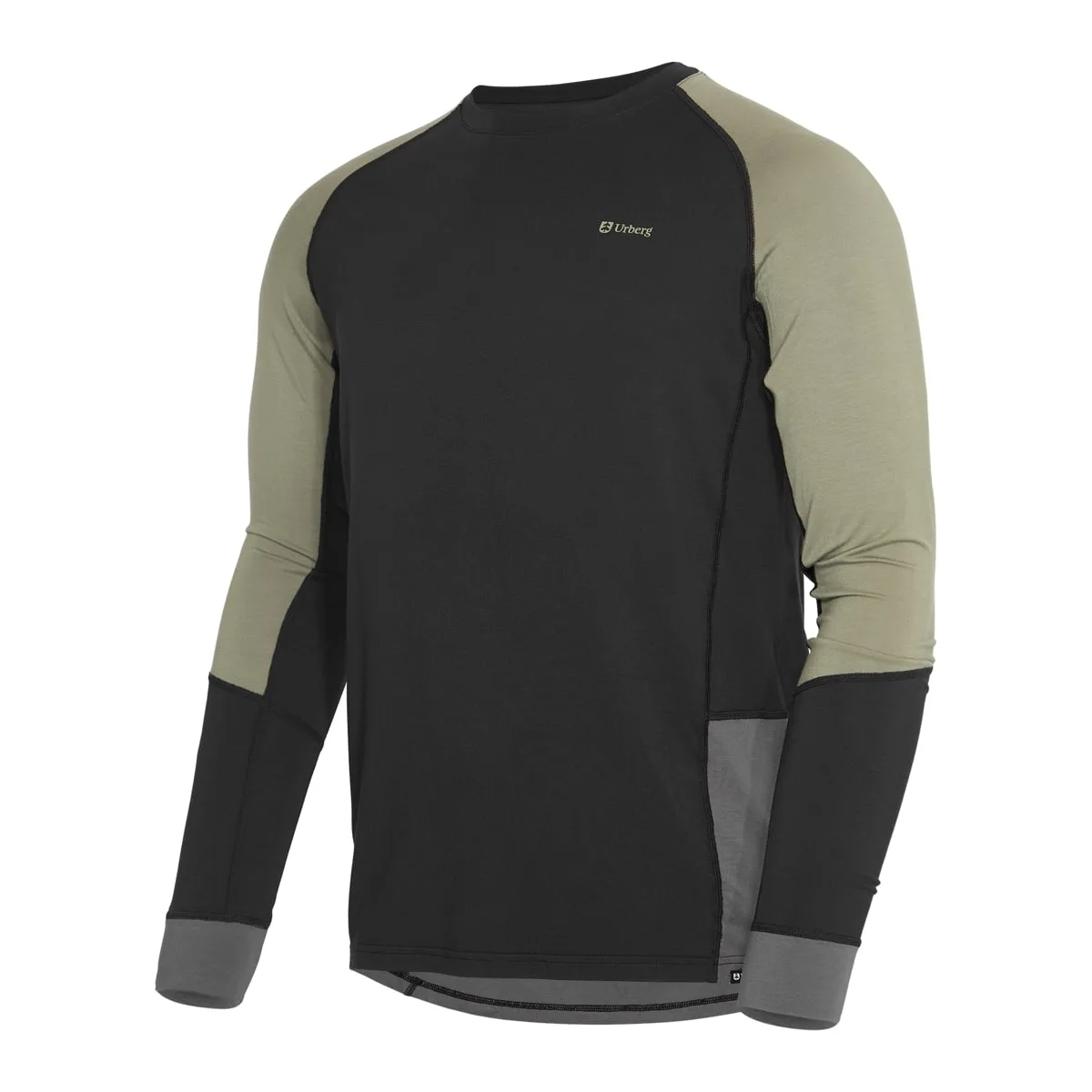 Urberg Men's Tree Base Layer Top Black Beauty