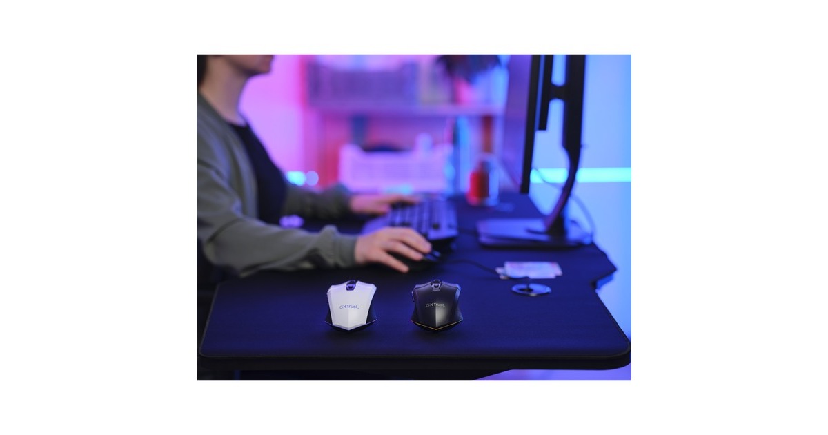 TrustGXT 110 Felox verlichte draadloze gaming muis  (Zwart, RGB | 800 - 4800 dpi)