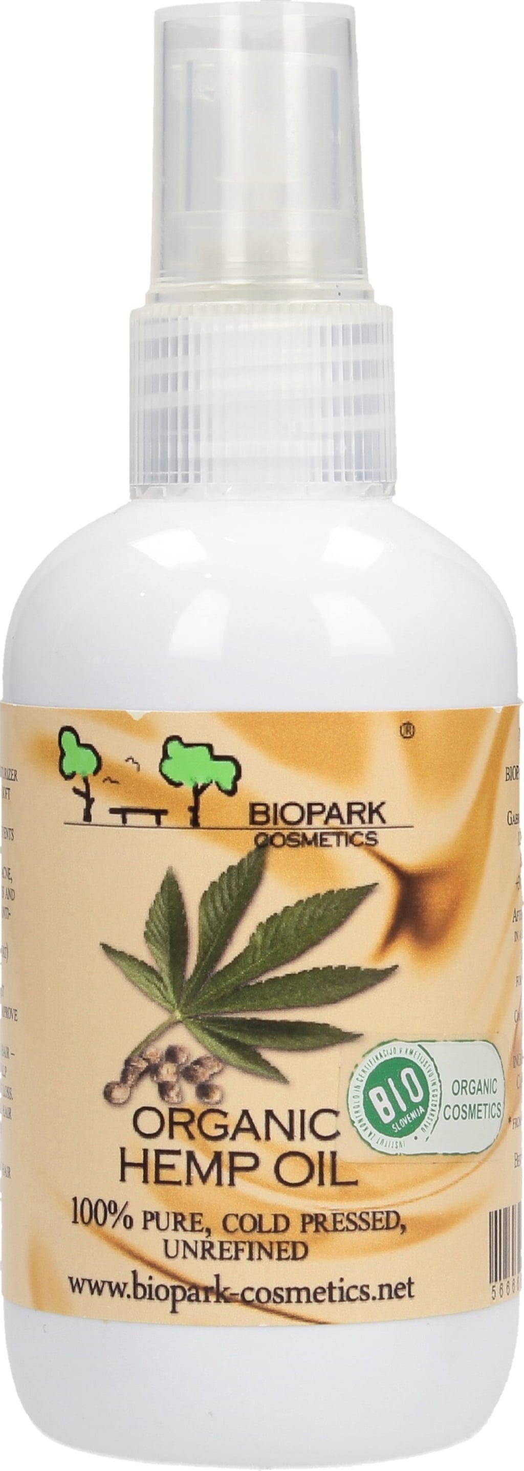 Biopark Cosmetics  Organic Hemp Oil, 100 ml