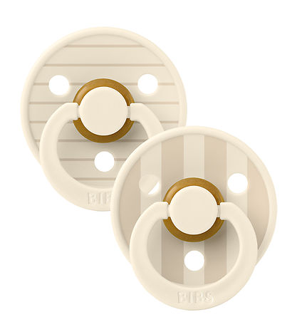 BIBS Colour Schnuller - 2er-Pack - Gr. 1 - Rund - Ivory/Vanilla