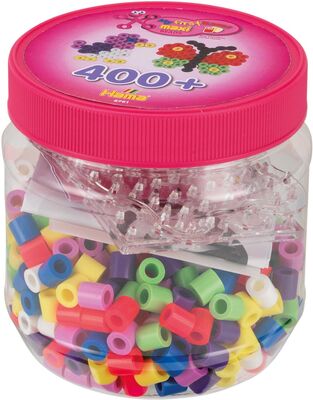 Hama Maxi Perleboks 400 stk. Rosa Lokk