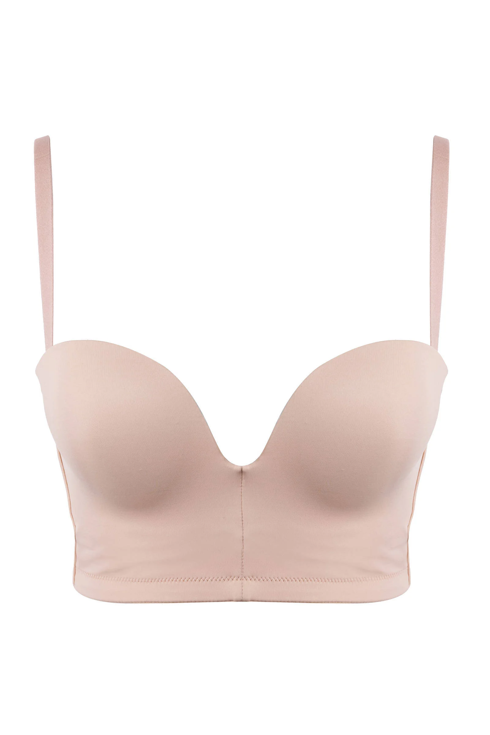 Wonderbra voorgevormde longline push-up bh Ultimate Backless Bra lichtbeige