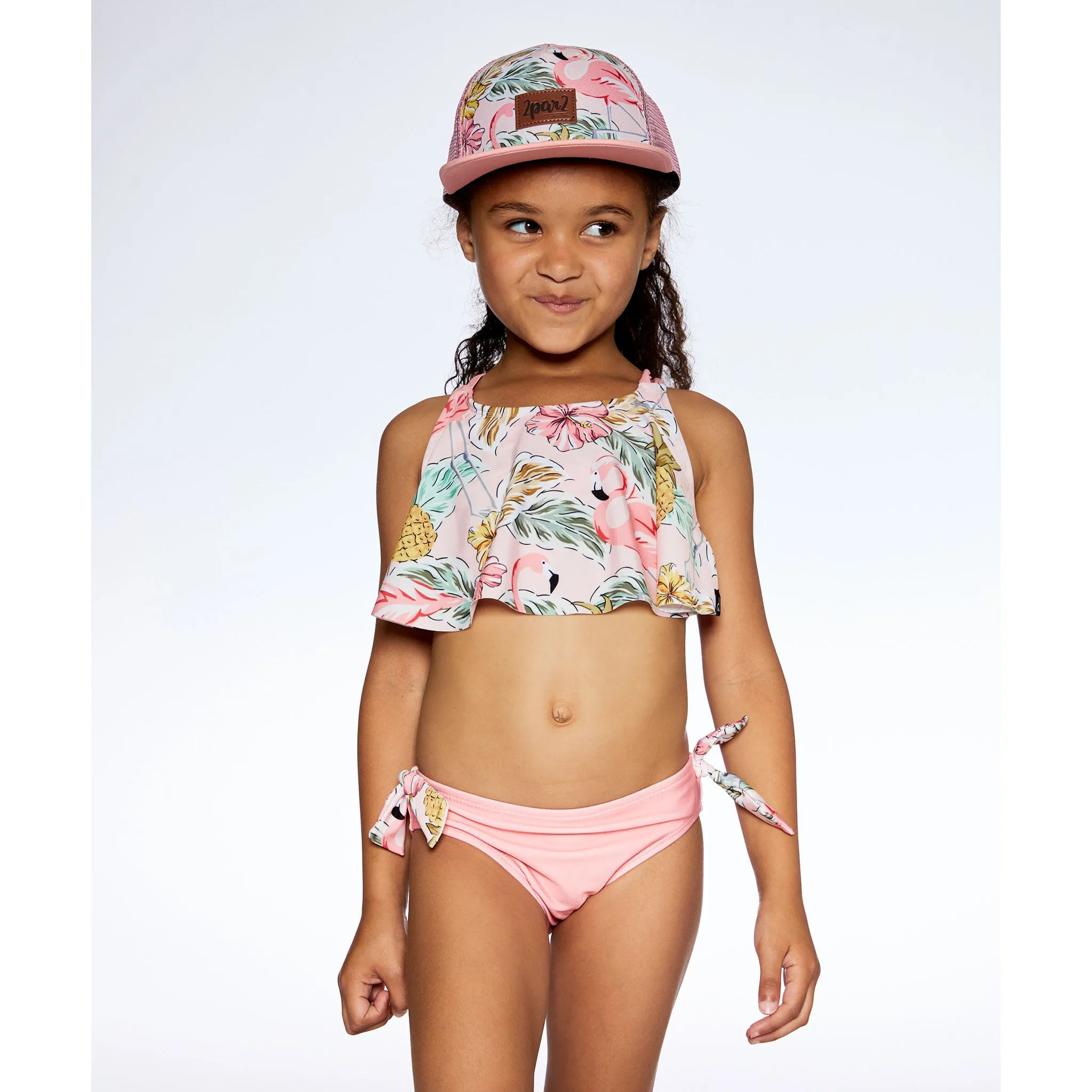 Deux par Deux Bikini UV Flamant Rose 7-12ans