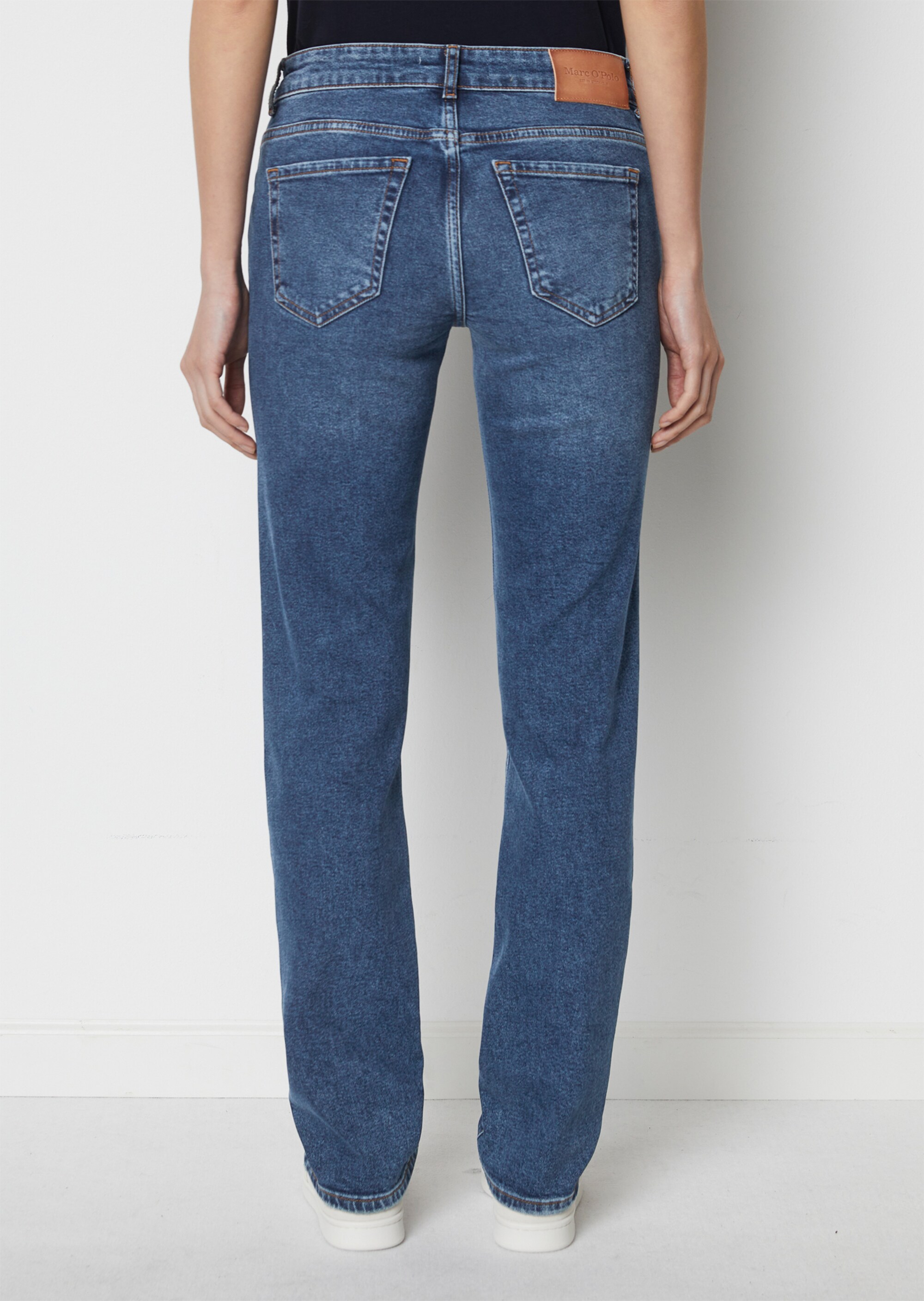 Jeans Modell ALBI straight aus Bio-Baumwolle-Mix