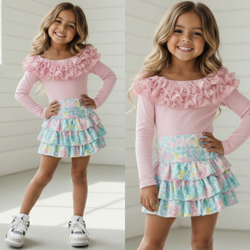 Blossom Ruffle Set (verzenddatum 27 feb)
