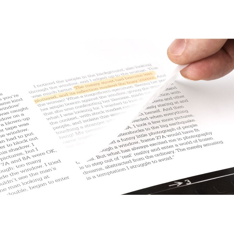 Notes repositionnables transparentes Post-it - Bloc de 36 feuilles