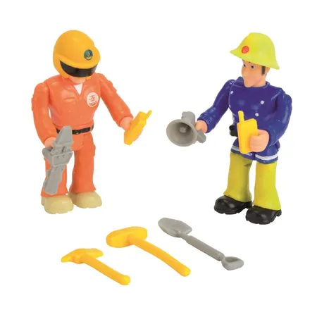 Simba Feuerwehrmann Sam Figuren Doppelpack, ca. 7,5cm, sortiert
