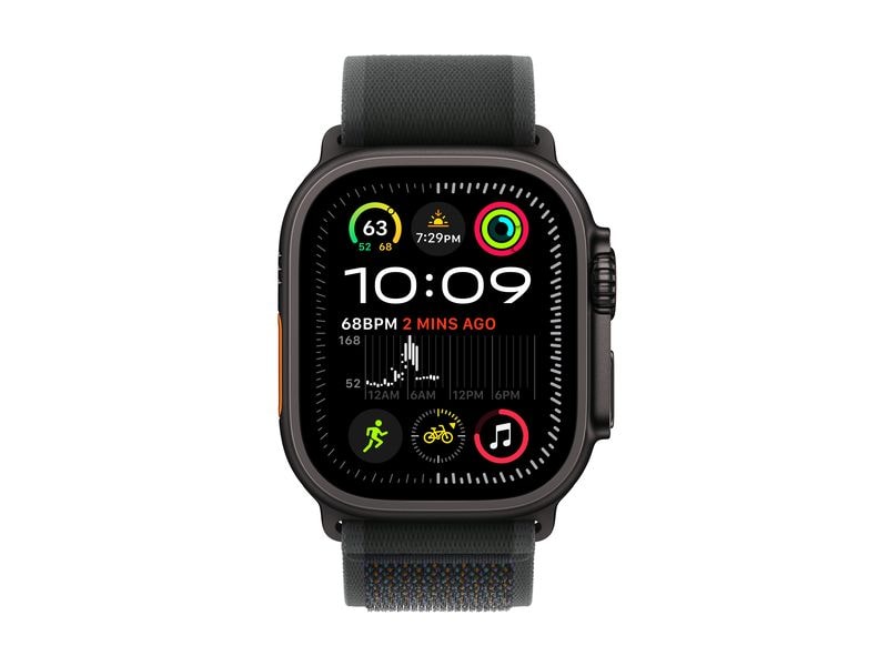 Apple Watch Ultra 2 Black Titanium Trail Loop Schwarz M/L Die robusteste und leistungsfähigste Apple Watch.