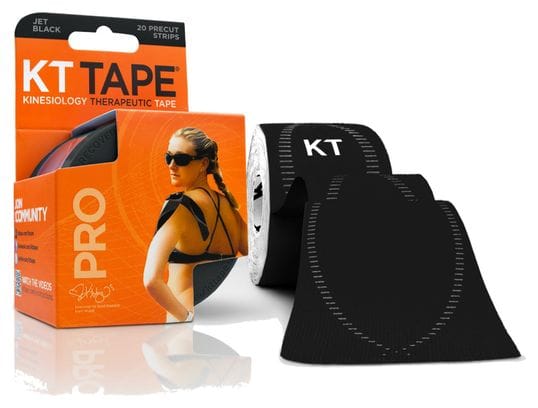 Bande prédécoupée KT TAPE PRO Noir 20 bandes