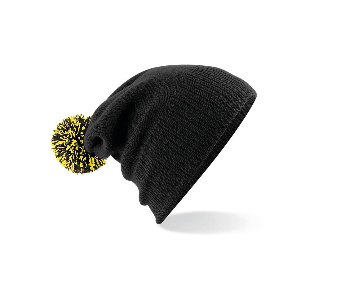 Beechfield BF450 - Bonnet Tendance avec Pompom Bicolore