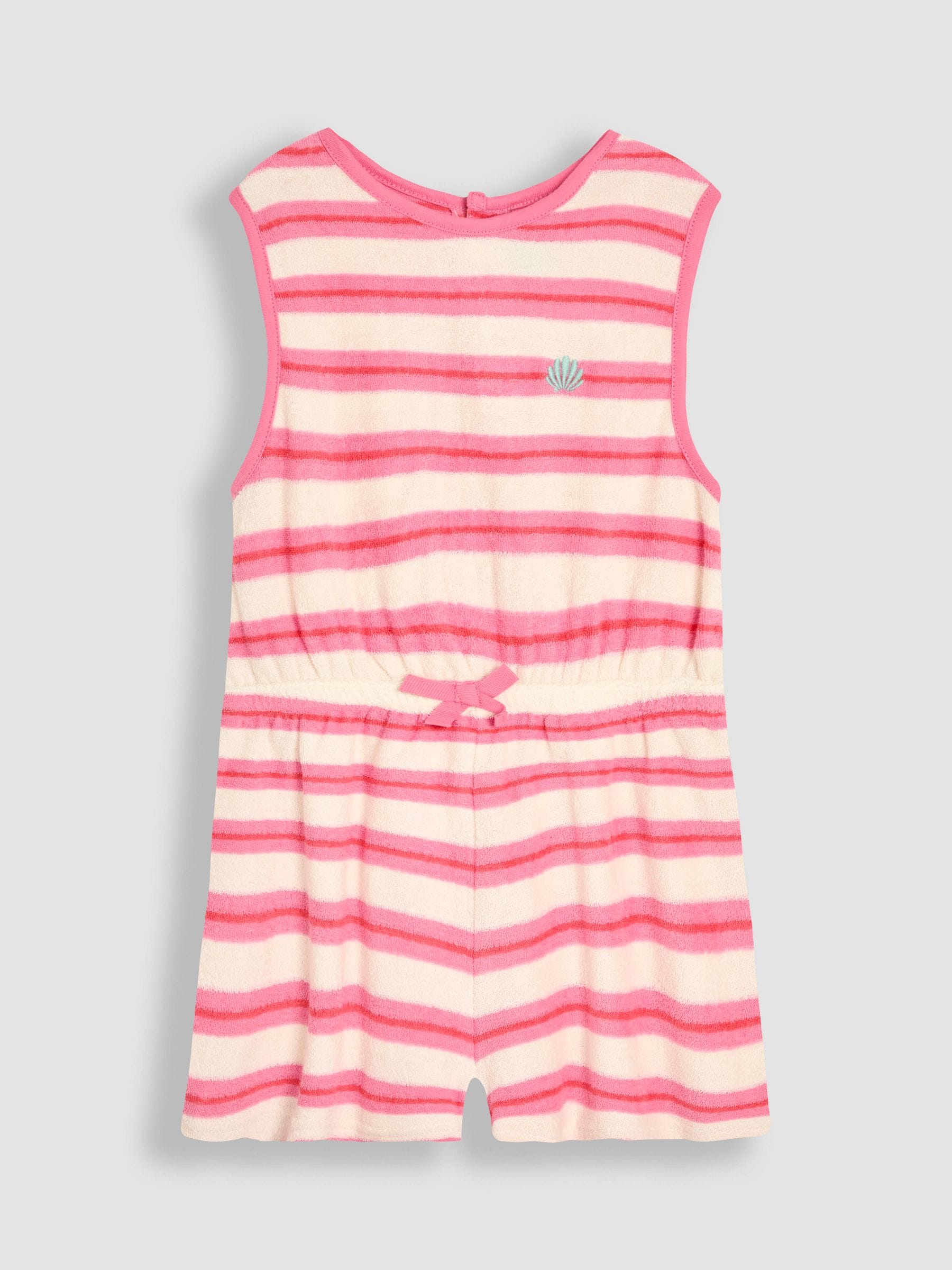 JoJo Maman Bébé Towelling Sunsuit & Scrunchie