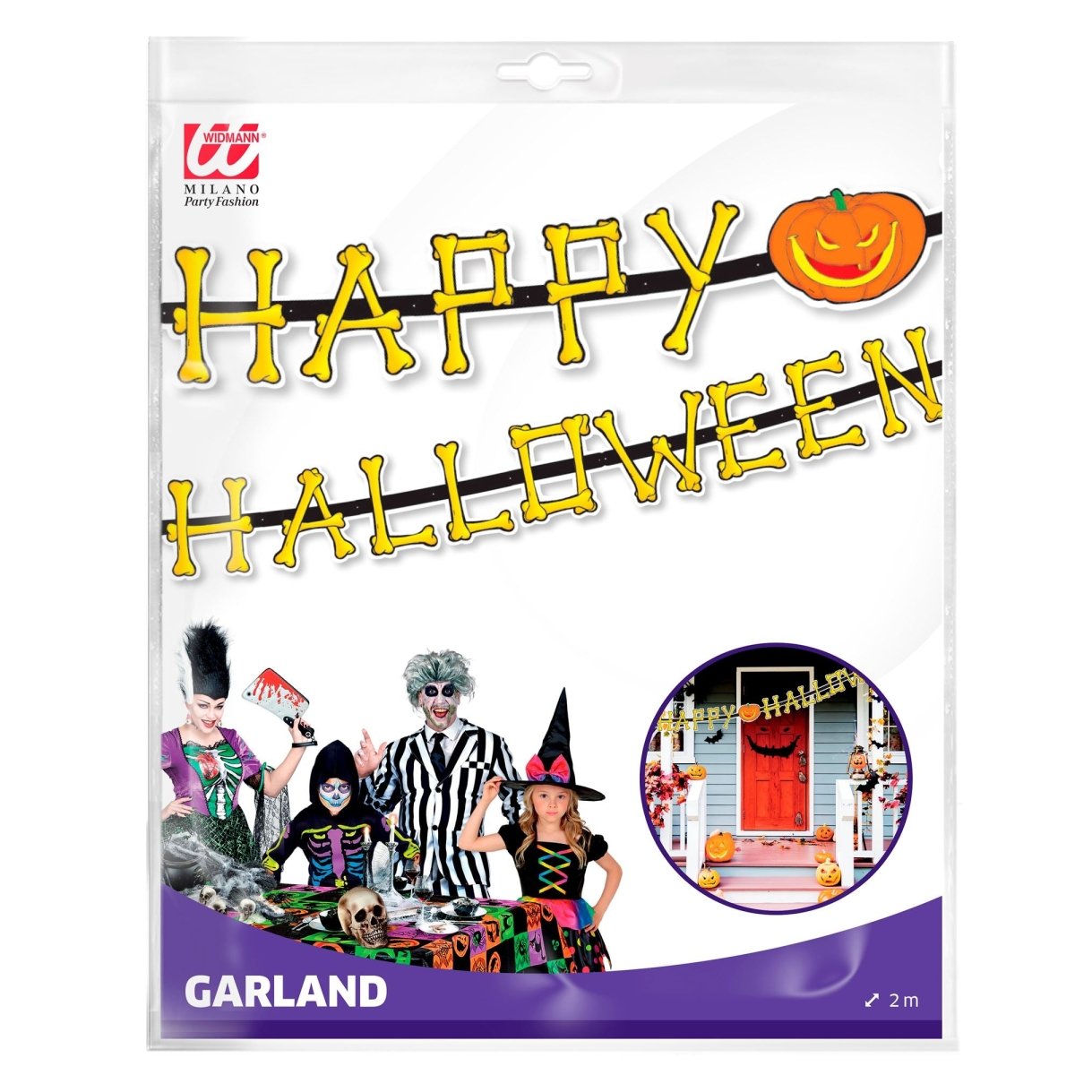 Halloween Slinger Pompoen 2m