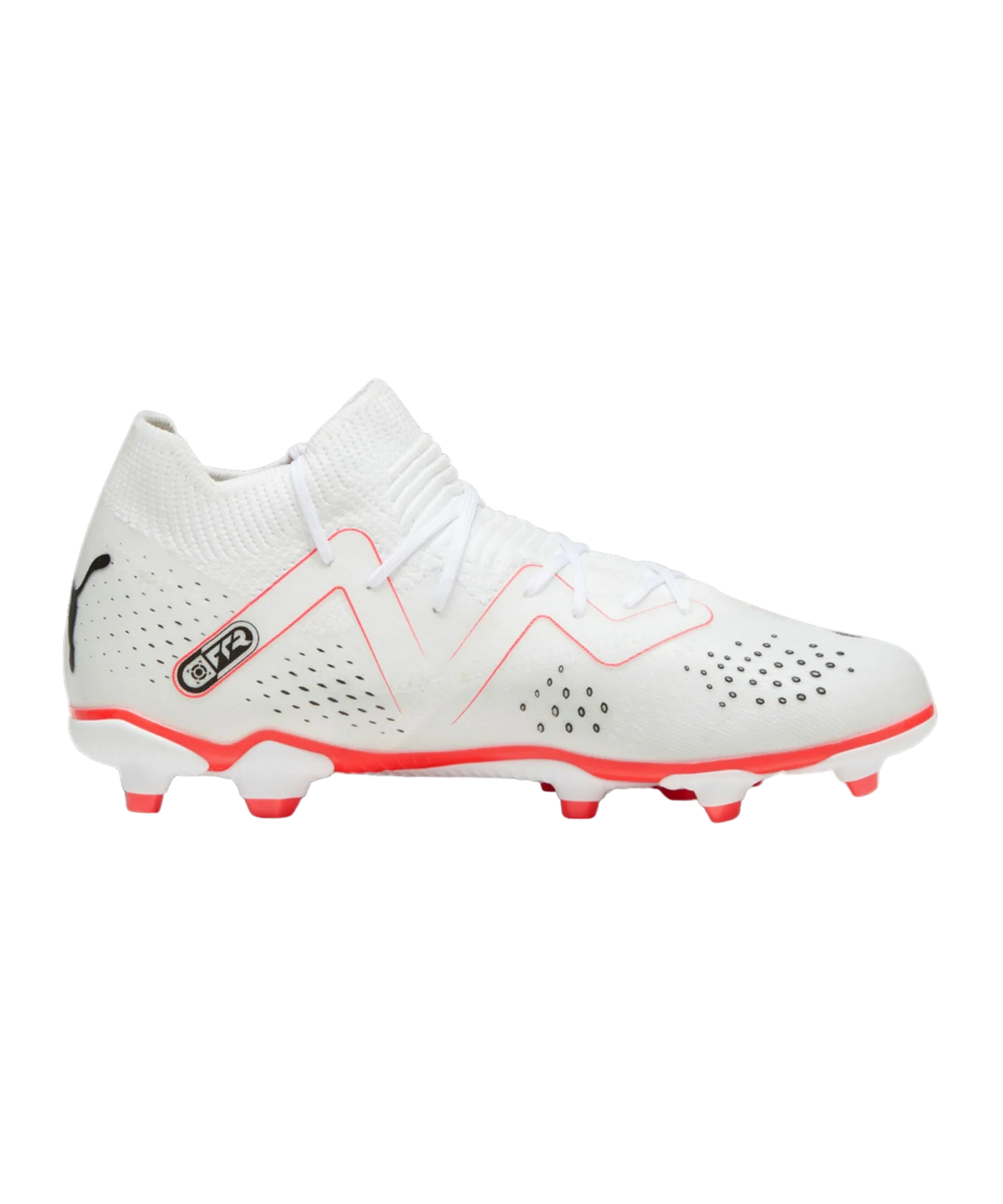 PUMA FUTURE Match FG/AG Breakthrough Jr Kids Weiss Rot Schwarz F01