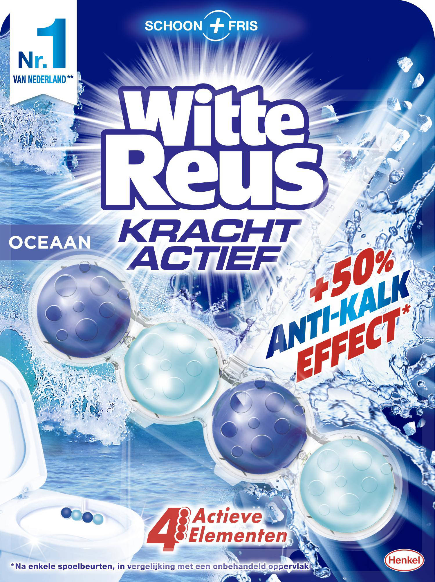 Witte Reus toiletblok Kracht Actief Oceaan - 10 stuks