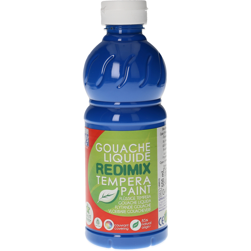 Lefranc & Bourgeois Plakatfarbe Redimix, 500 ml, primärblau, 1 Stück
