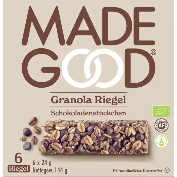 Bio Chocolate Chip Granola Riegel