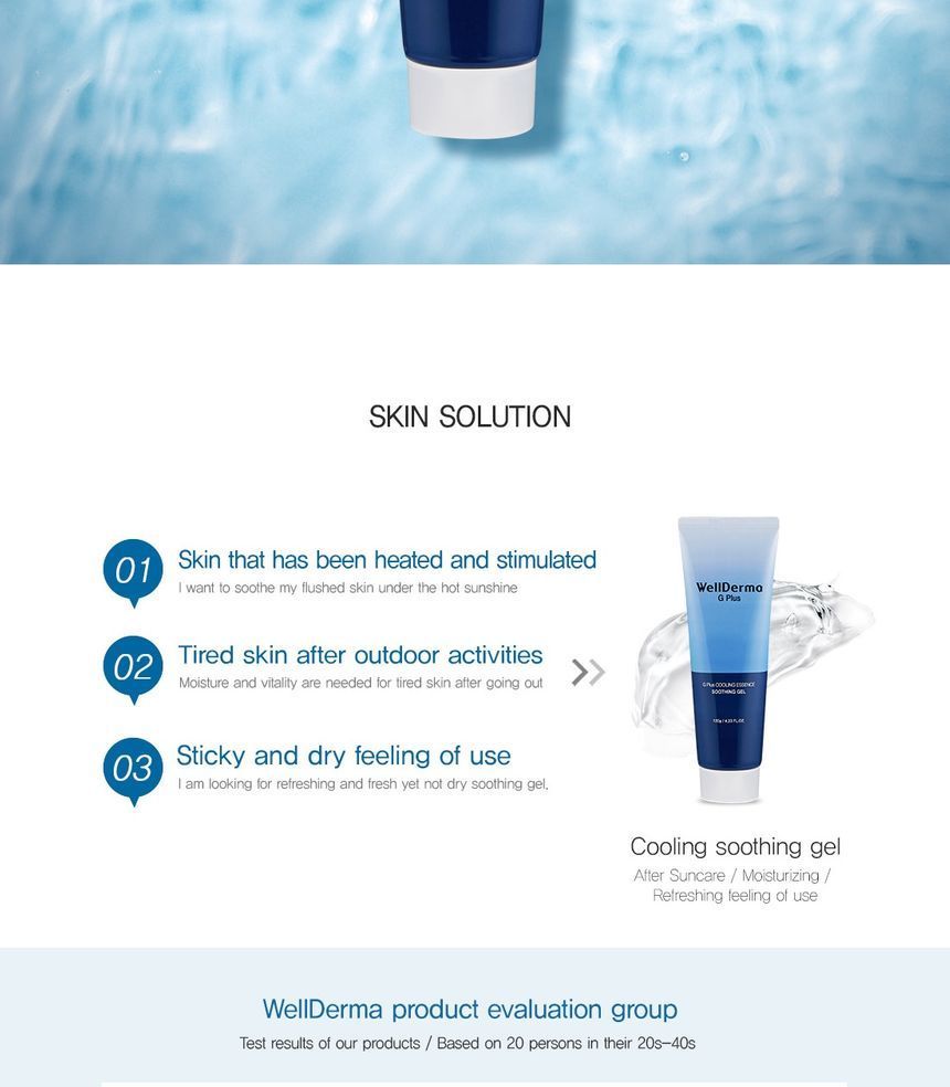 WellDerma - G Plus Cooling Essence Verzachtende Gel