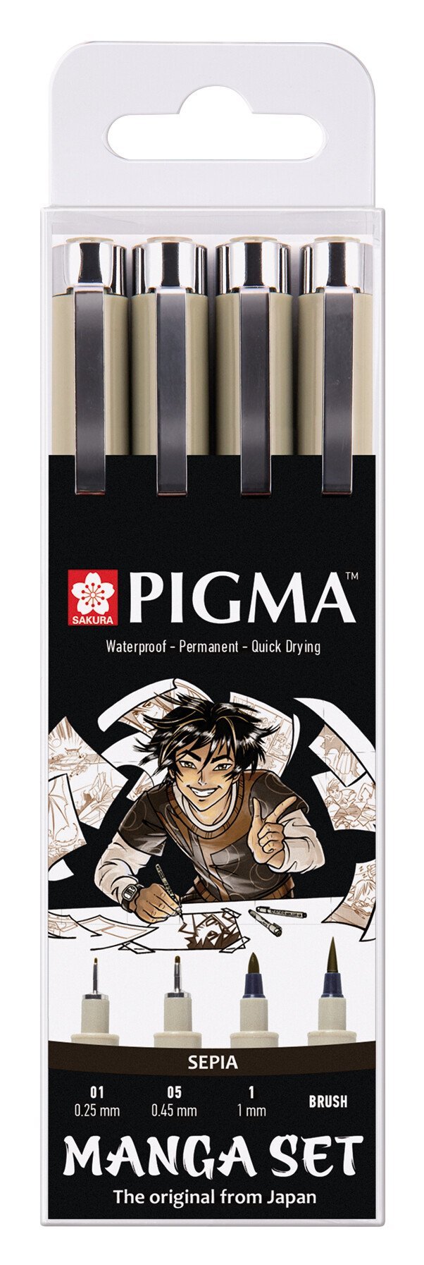 Sakura Fineliner Pigma Micron, 4er-Set