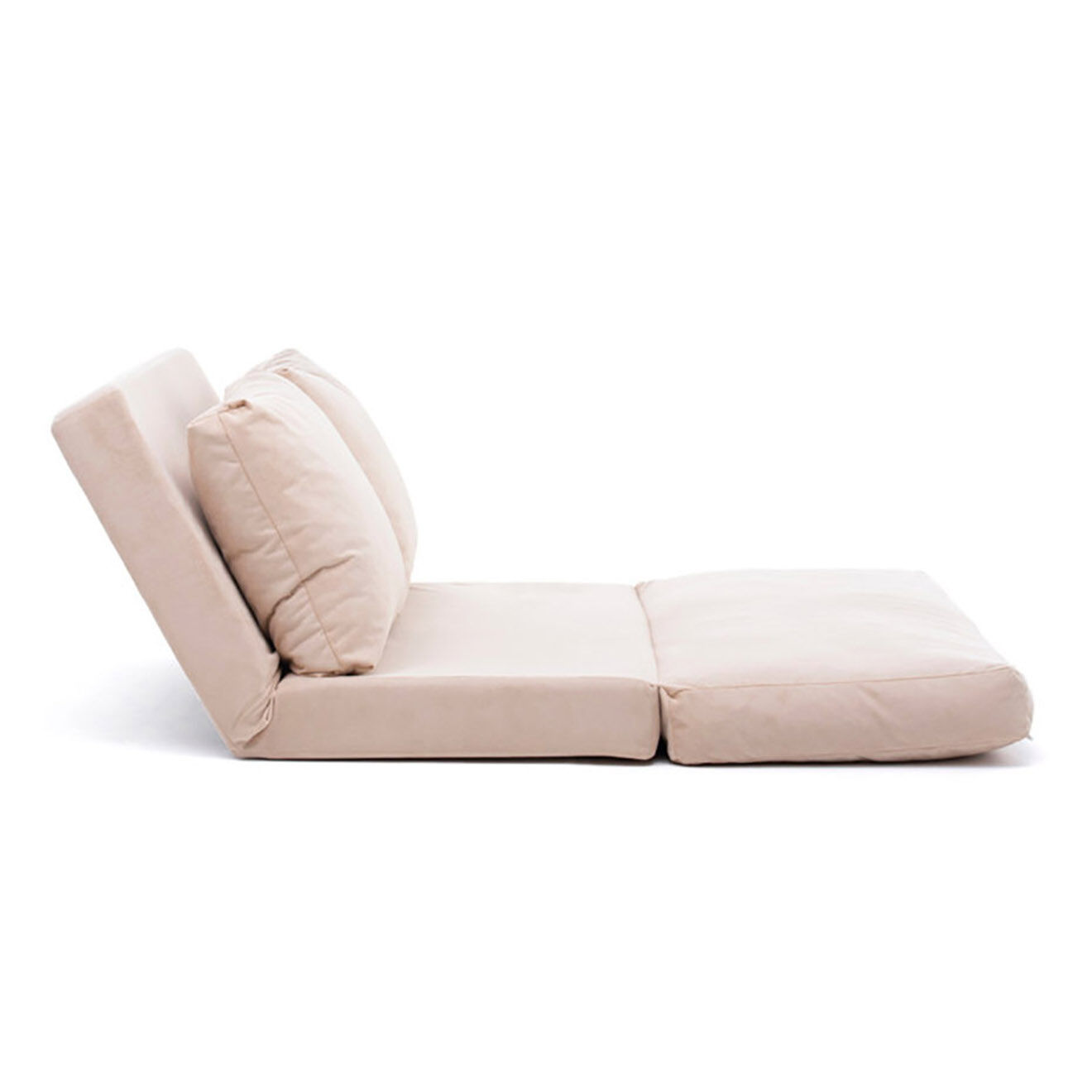 Homitis Banquette Convertible 2 places Taida crème - 120x68x26 cm