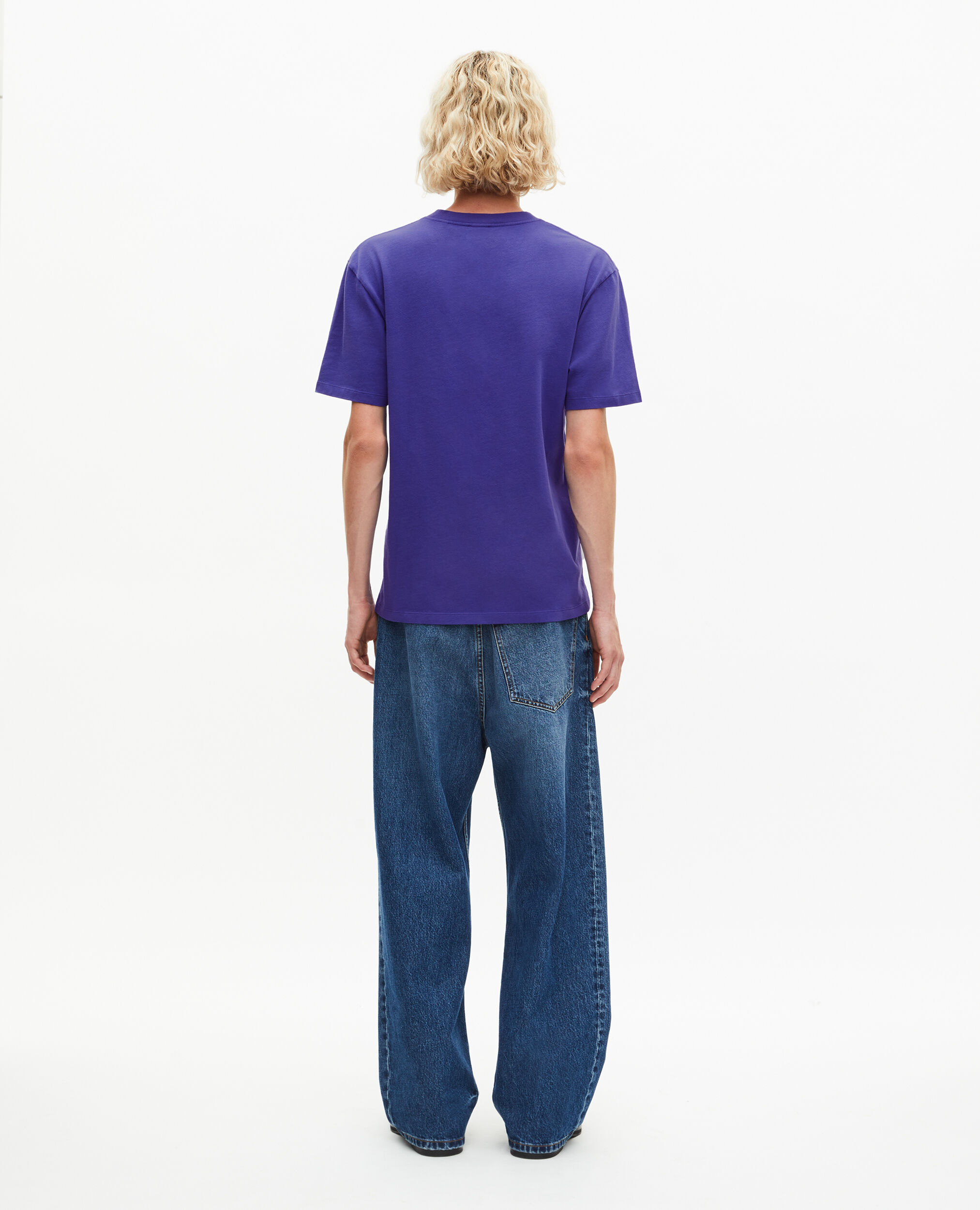 T-shirt avec sérigraphie violet