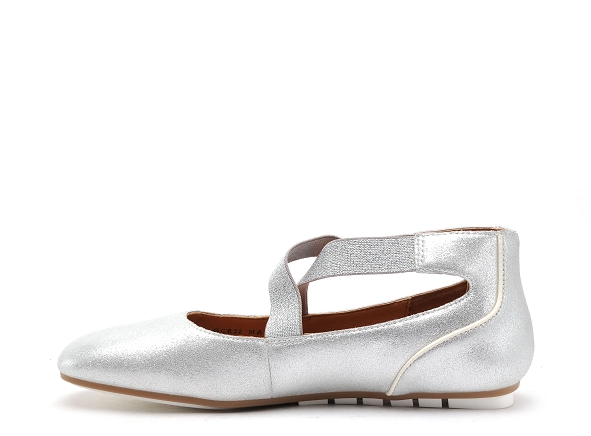Mamzelle ballerines femme kombu argent
