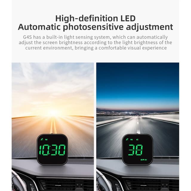 Head-Up Display HUD GPS Universal Multifunktionshastighedsmåler