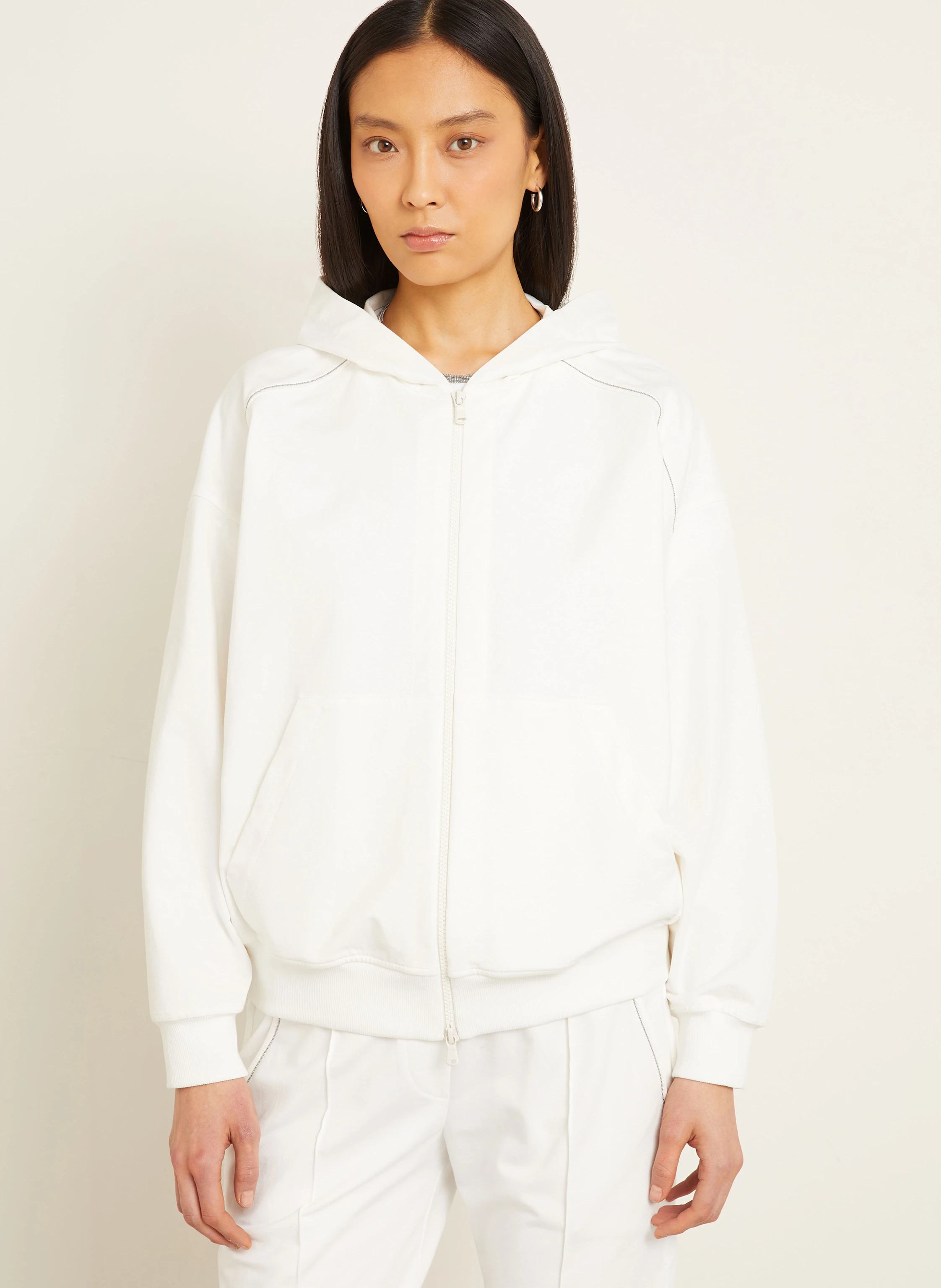 BRUNELLO CUCINELLI Sweatjacke mit Schmucksteinen