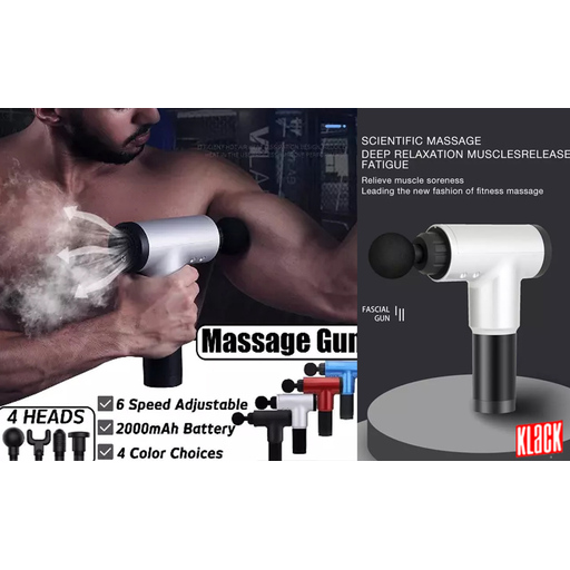 Pistola de massagem relaxante com cabo ergonômico Klack Kh320