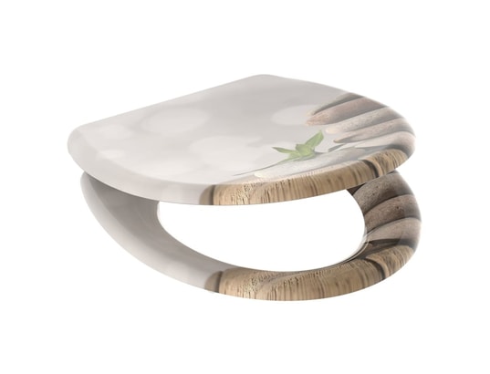 SCHUTTE - Schütte siège de toilette avec fermeture en douceur stone py...