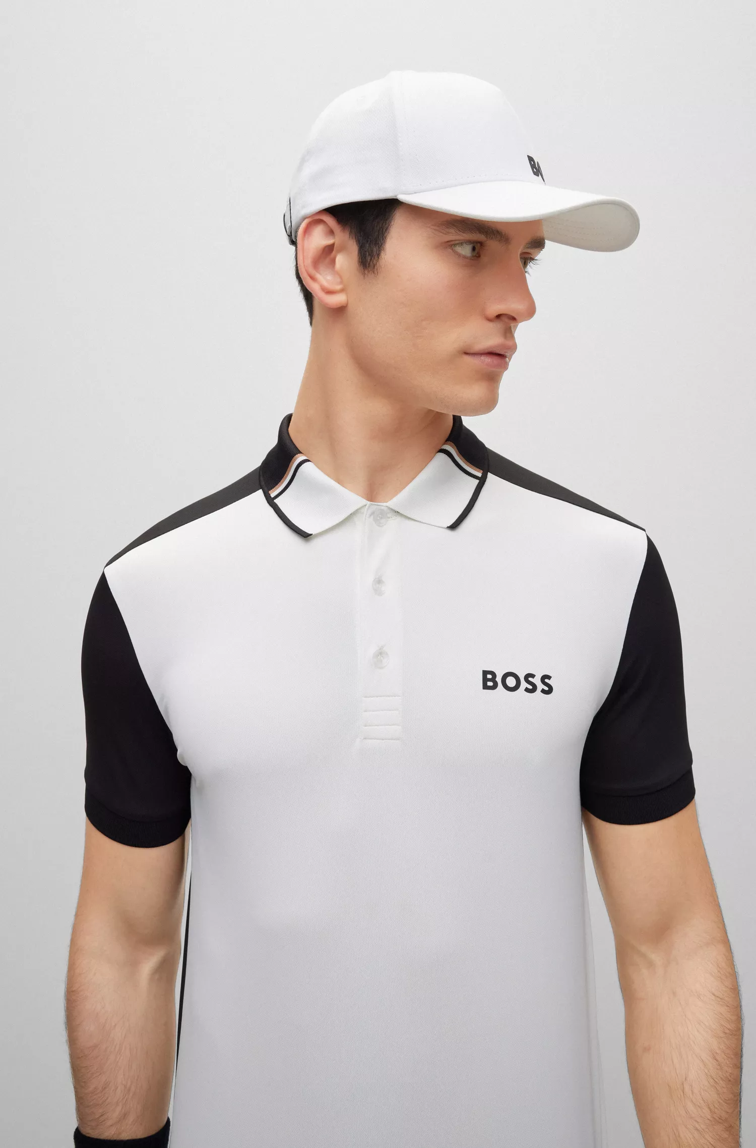 Camisa polo BOSS Green-BOSS x Matteo Berrettini com logotipo