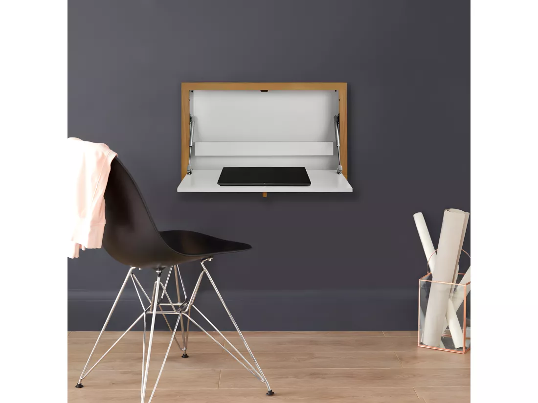 Brenta - Bureau mural contemporain - Blanc