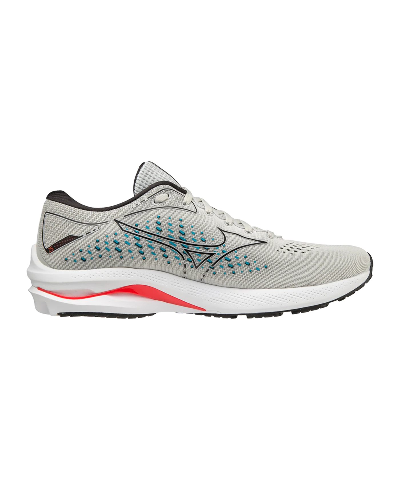 Mizuno Wave Rider 25 Running Grau Blau Rot F09