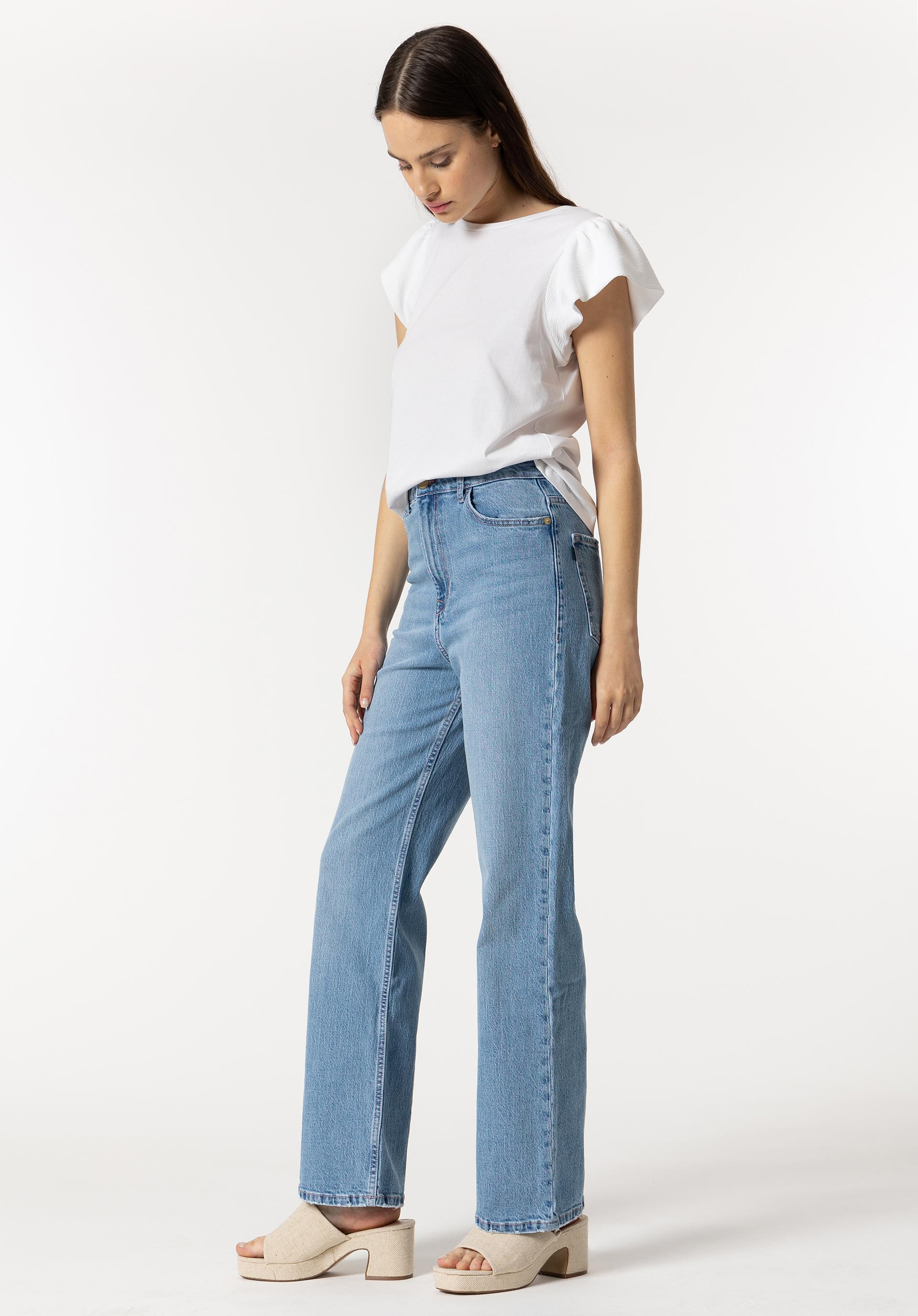 Jeans Bonnye Wide Leg Cintura Alta