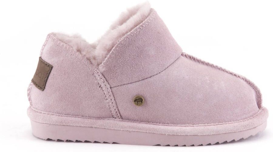 Warmbat Australia Willow gevoerde suède pantoffels lichtroze