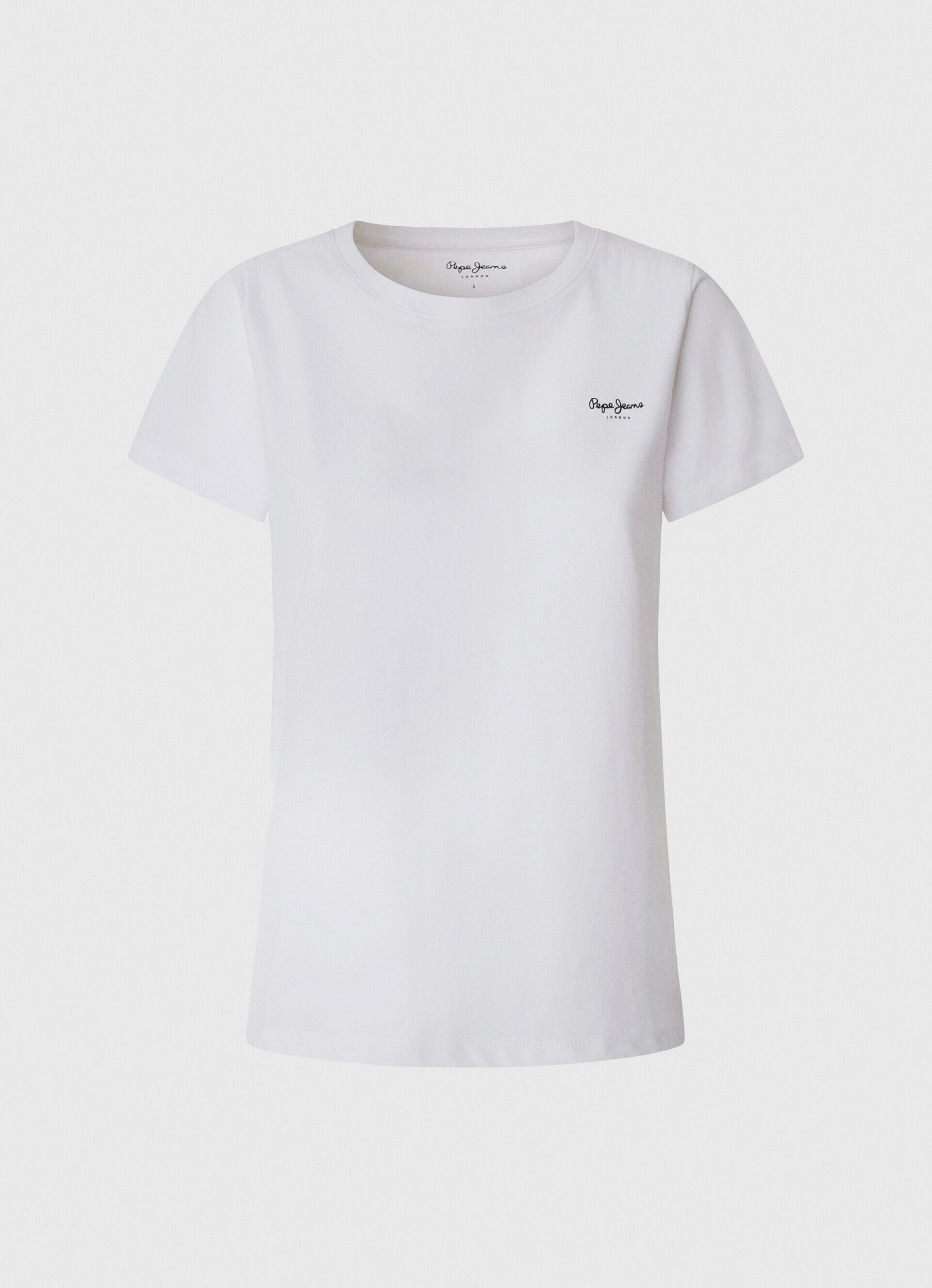 CAMISETA DE ALGODÃO DE MANGA CURTA - branca