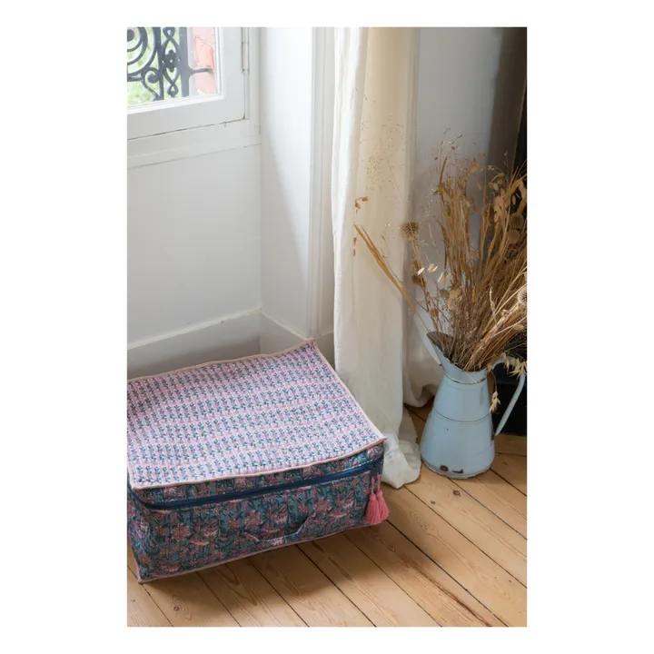 Louise Misha Sac de rangement Taty en coton bio | Bleu