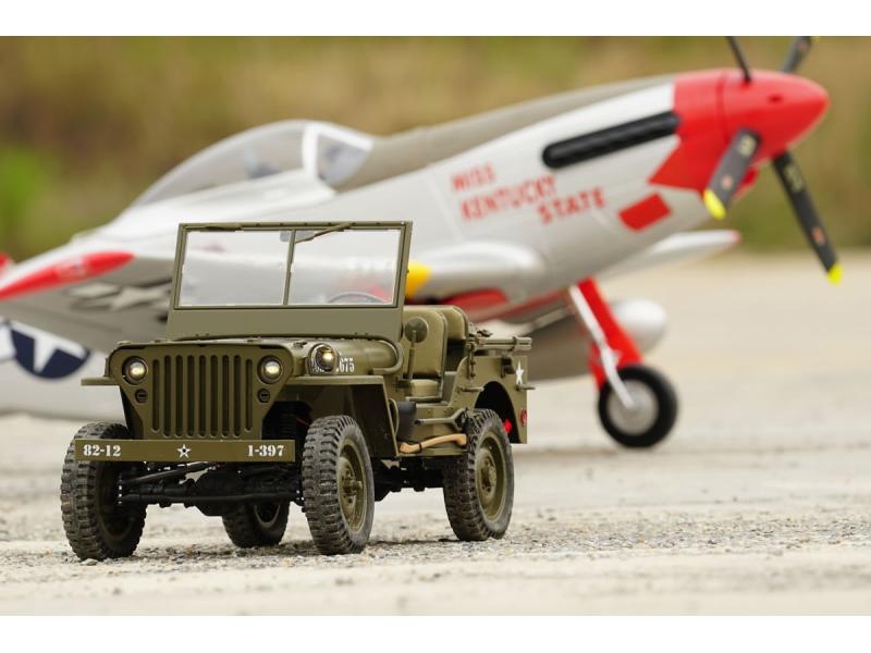 RocHobby Scale Crawler 1941 MB Willys Jeep ARTR, 1:6 1941 Willys Militär Jeep – Ein Traum für jeden Scaler