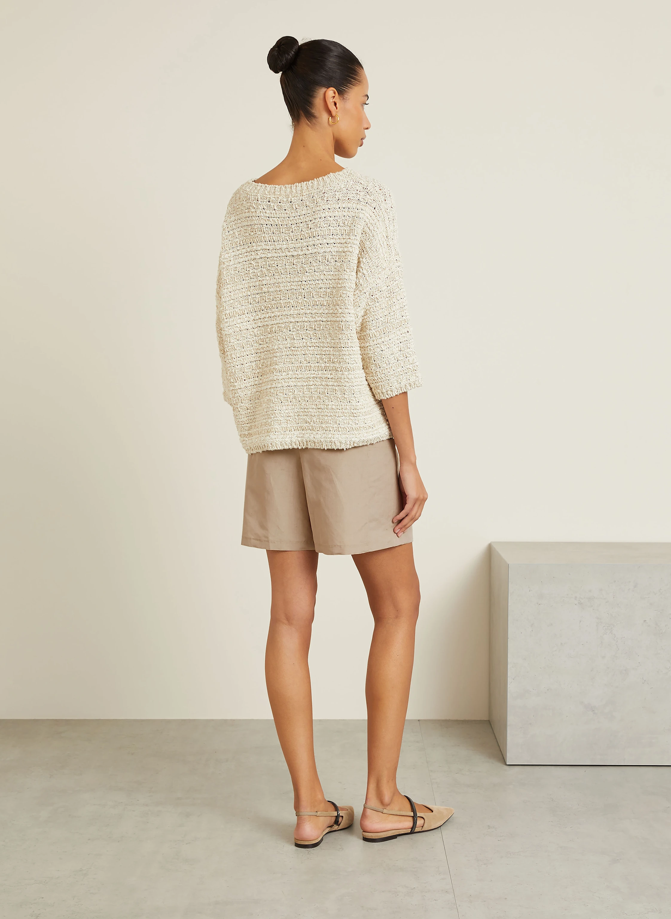 Max Mara Shorts QUEBEC mit Leinen und Seide
