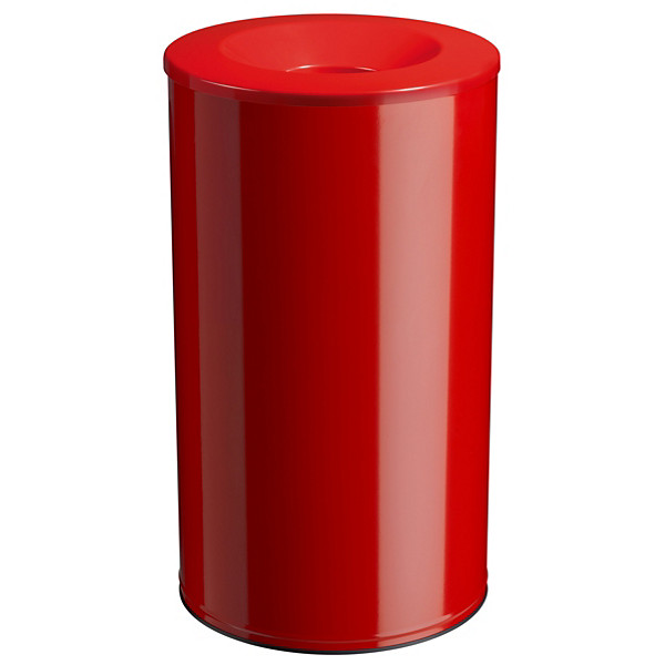 Corbeille neo anti-feu 110l, rouge signalisation 3020